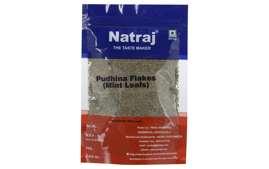 Natraj Pudhina Flakes (Mint Leaves)   Pack  100 grams